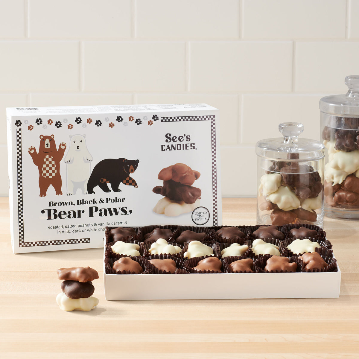 Brown, Black & Polar Bear Paws